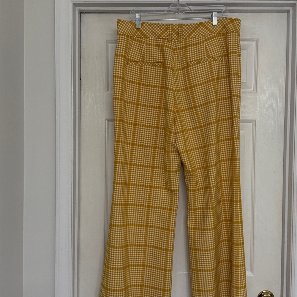 Anthropologie Maeve Retro Plaid Trousers, NWT, size 16 - Picture 10 of 16